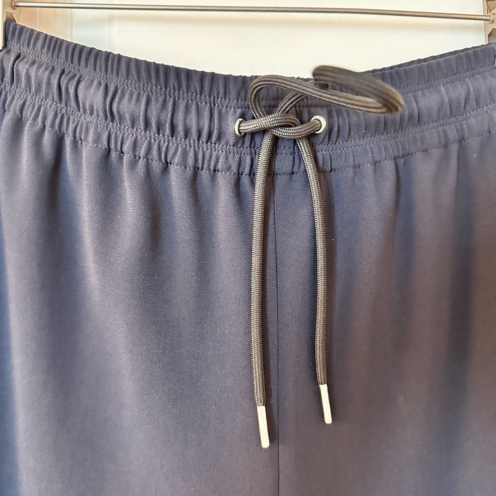 Navy Theory Drawstring Split Hem Joggers - image 5